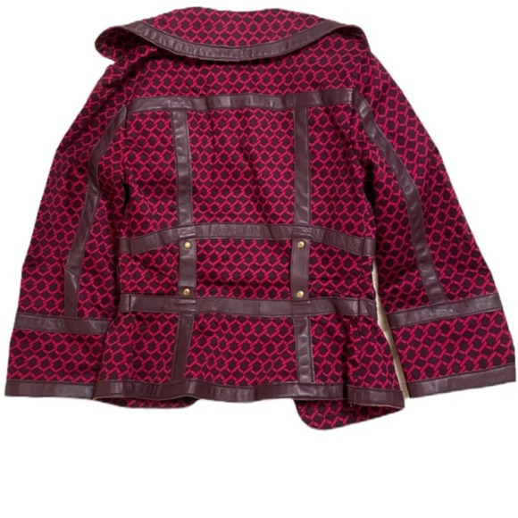 Arden B Pink/Purple Leather Jacket - Picture 6 of 16